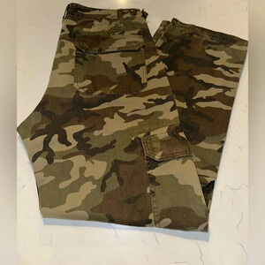 Cotton On Camo Cargo Tactical Pants Men Size 32 Waist Length 30